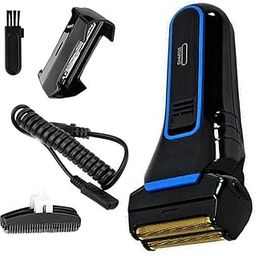 Rechargeable professional electric adjustable powerful beard shaver(Blue, Black)-image-85