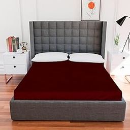 PRISM COMFORT 100% Waterproof Premium Cotton Feel Mattress Protector Single Size, 78x36 Inches | Breathable and Hypoallergenic Ultra Soft Fitted Bed Protector Cover (Red, Small Single)-image-31