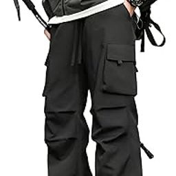 Regular Fit Cotton Cargo Pants for Men (Cargo-Blk-S)-picture-10