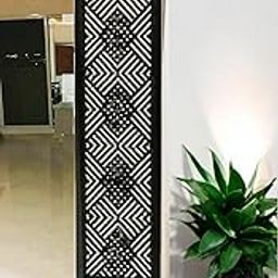 Rose Wood Partition for Pooja Room Panels 6 feet Wooden Separators for Living Room Wall Partition Foldable Panel Screen Divider for Studio I Room partition. (1 Panel 6 Feet (45W x 183H cm).)-image-36