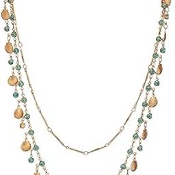 Seaside Layered Necklace – Beach-Inspired Multi-Strand Chain with Shell, Star, and Pearl Charms for Women-image-12