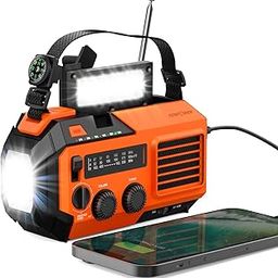 FosPower Emergency Weather Radio (Model A6) NOAA/AM/FM with 18500mWh Portable Power Bank, USB/Solar/Hand Crank Charging, Battery Operated, SOS Alarm & Flashlight for Indoor/Outdoor Emergency-28