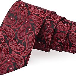 Noteworthy Black & Red Colored Microfiber Necktie for Men-image-20
