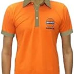 Pragati Textile Men's IndianOil Printed Regular Worksuit with Pant Jacket and Cap (Khaki)-image-2