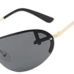 lyla Fashion Sunglasses Metal Frame Women Sun Glasses for Holidays Beach Aureate Gray-picture-15
