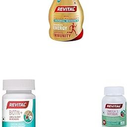 Revital Combo - Men's 60 capsules + Biotin 50 tablets + 60s Omega Veg-image-10