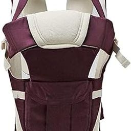 123 KIDS Adjustable Baby Carrier with 4 Carry Positions, Lumbar Support Hip Seat for 0 to 24 Months Baby, Adjustable New-Born to Toddler Carrier, Max Weight Up to 15 Kgs (Maroon)-image-17