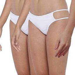 BASIICS Erótico Exotic Bikini Panty for Women Combo Pack | Bikini Underwear Panties for Women Innerwear Pack of 2 White, White-image-80
