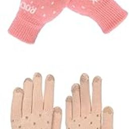 Women's Touchscreen Winter Woollen Pack of 2 Pairs Gloves For Cold Weather (SGD-10721073) (Multicolor, Free Size)-image-63