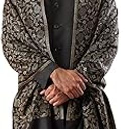 Men Gulnari Kaani Stole, Authentic Kashmiri Luxury Pashmina Style Shawl, Stole, Small Size Gents Lohi, Size 28x80 Inches.-image-68