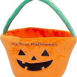 Reece Studio My First Halloween Basket, Plush Pumpkin Trick Or Treat Candy Bag, Fall Pumpkin Tote for Baby Girl or Baby Boy, Baby Holiday Keepsake Gift-image-13