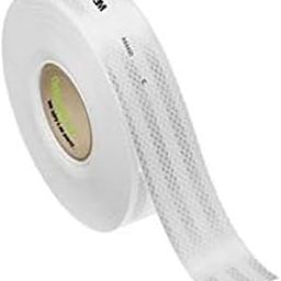 3M 2 inch (50.8 mm) Width x 20 Feet High Intensity Warning Retro Reflective Reflector Radium Conspicuity Sticker Tape Sheet For Car, White-image-15