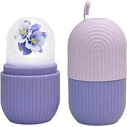 ATEVON Plastic Revitalize Your Radiance: Purple Beauty Ice Roller for Face and Eye Massage Reusable Facial Roller to Soothe and Refresh Your Skin-52