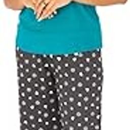 100% Cotton Womens Nightwear - TOP/AOP 3/4TH Capri-image-87
