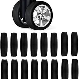 Luggage Wheel Covers, Luggage Suitcase Wheels Protector Covers, Luggage Caster Silicone Cover Spinner Wheel Bag/Chair (16pcs)-image-73