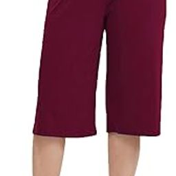 Women's Regular Fit Plain 3/4th Capri Pants| Sports and Casual Night Short Pant, Gym, Yoga Wear for Women-picture-12