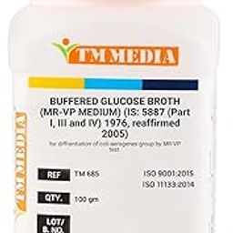 TM MEDIA - BUFFERED GLUCOSE BROTH (MR-VP MEDIUM) (IS: 5887 (Part I, III and IV) 1976, reaffirmed 2005) (100 gm)-image-7