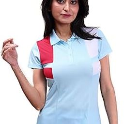 Colors Womens PLAYSURE Dry FIT Activewear Polo T-Shirt | 100% Polyester Fabric | Stretchable | Reflective Logo | Trendy Design | Regular Fit-picture-7