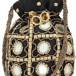 SHOPPLUR 's (Black) Embroidered Bridal Potli bags,potli purse for ladies,ethnic potli pouches for return gift traditional potli bags-image-20