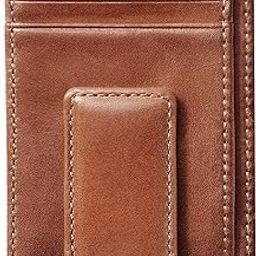 Carryall Men's Leather Money Clip Wallet with Magnetic Front Pocket (Multicolor)-image-10