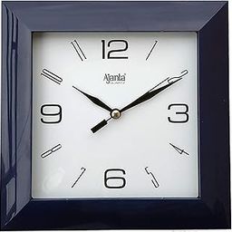 Ajanta Plastic Abstract Wall Clock (172 Mm X 172 Mm X 35 Mm 1847 - Black) - Analog-14
