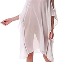 Georgette White Designer Kaftan | White | Free Size | SW 175-image-6