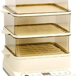 24L Electric Multifunctional Steamer Three Layer High Capcity with Appointment & Timer, Digital Steamer for Fast Simultaneous Cooking, 800W Heating, Auto Shutoff & Boil Dry Protection-picture-2