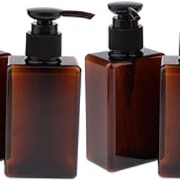 Bnf® 4Pcs Empty PET Shampoo Soap Conditioner Pump Bottles 150mL Containers Brown | Other Makeup Tools & Accs | Makeup Tools & Accessories | Makeup-28
