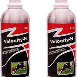 Pharma Velocity-H Veterinary feed Supplement for Cow Cattle Poultry & Livestock Animals 1 liter(Pack of 2)-27