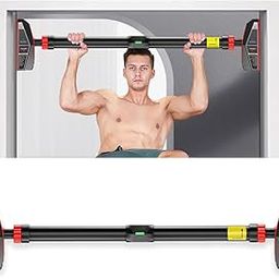 Kobo Pull-Master Pull Up Bar for Home – No Screws Chin Up Bar with Locking Mechanism, Adjustable 70–110 CM, Max Load 200KG – Doorway Fitness Workout Bar-image-70