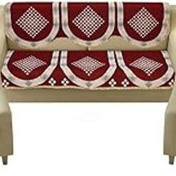 SR Trading Decorative Prayer Mat with Diamond Pattern, Black and White with Gold Border (red)-18
