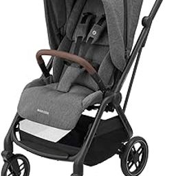 Maxi Cosi Leona 2 Ultra-Compact Stroller | City-Friendly, One-Hand Fold, Lightweight Design, Reversible Seat, 5-Point Safety Harness, UPF 50+ Canopy, 4-Wheel Suspension, Puncture-Proof Wheels, Select Grey-24