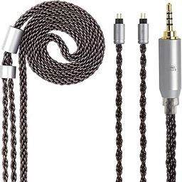okcsc 0.78 2 PIN Replacement Upgrade Cable IEM Cable for KZ AS10 ZS10 ZS6 ZSR ZSA ED16 ES4 ZST BL03 TRN V90 V80 ES4 IEM,8 Core OFC Audio Cable 2 PIN Connector Cable with 2.5mm Plug 4 Feet Length-27
