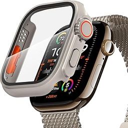 Mosmoc Hard PC Case Compatible with Apple Watch Series 10 46mm, Change to Ultra Look Cover [Turn 46mm into Ultra Seamlessly], Converter Bumper Case with Screen Protector for iWatch-image-78