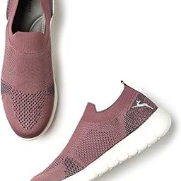 marc loire Women’s Lightweight Athleisure Slip-on Sneakers; Casual Athletics Sports Shoes for Walking-picture-5