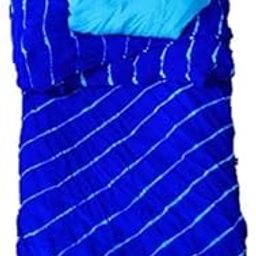 Women's Chiffon Leheriya Saree With Same Color Blouse Piece-image-26
