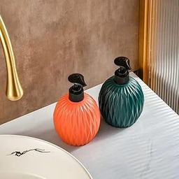 Puno Liquid Soap Dispenser Bottle for Bathroom & Kitchen (Pack of 2) | Refillable Hand Wash Dispenser with Pump | Stylish Matte Finish Lotion Bottle for Countertops (Multiple Colors)-image-91