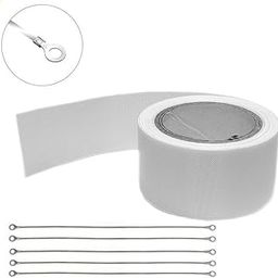 Teflon Cloth Roll (10 meter x 1.25 inch) for Vacuum, Hand and Impulse Sealers Heating Element pack of 5 (12 inch length x 2mm width)-image-11