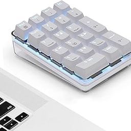 Magicforce Number Pad, Mechanical USB Wired Numeric Keypad with Blue LED Backlit 21-Key Numpad for Laptop Desktop Computer PC Blue-16
