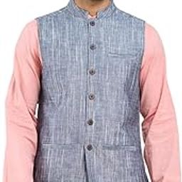 Grey Cotton Nehru Jacket-33