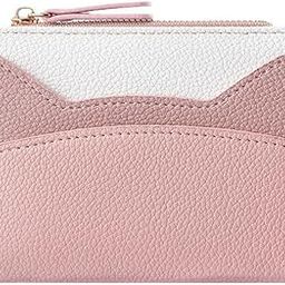 Women Wallet Vegan Leather | Cat Ear Bifold Short Purse Clutch | Cash, Coin, Credit Card Holder with Zip Pocket for Female Girls Ladies,Small (Pink)-image-81