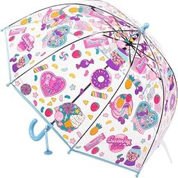 Candy Umbrella Donut Umbrella Transparent Dome Shape Umbrella for Kids Children Dome Umbrella Candy Umbrella for Girls Umbrella for Children Umbrella for Kids Rain Umbrella Printed Umbrella for Girls-48