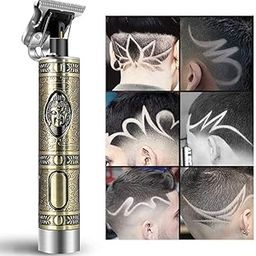 LAVNIK Trimmer Electric Cordless Hair Clippers for Men Bald Headed - Limit Comb 0 mm -1.5mm -2mm-3mm-4mm- Hair Trimmer Cordless T-Blade Gold Pro Li Outliner Grooming Zero Gapped-17