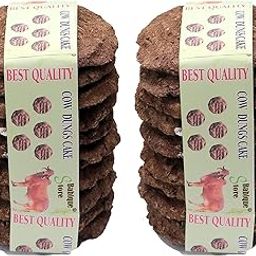 Babique Original Cow Dung for Hawan, Pujan & Religious Purpose (Round, 13cm.) (Pack of 10)-image-55