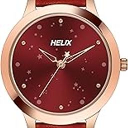 Helix Women Maroon Round Dial Analog Watch - TW022HL31-image-8