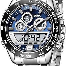 Fusion Series Analog-Digital Men’s Watch with Stainless Steel Band & Alloy Steel Case – Multifunctional with Alarm, Stopwatch, EL Backlight Watch for Men | Gift for Men-11