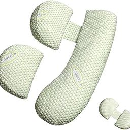 Foam Pregnancy Pillow For Pregnant Women,Soft Pregnancy Body Pillow,Support For Back, Hips, Legs,Maternity Pillow With Detachable And Adjustable Pillow Cover, Medium, Green-20