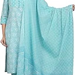 Cotton Women's Floral Printed Kurta With Pant And Dupatta-image-49