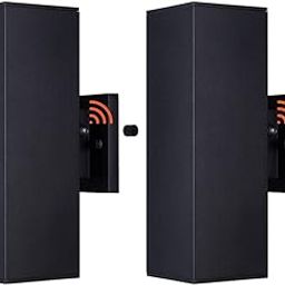 mirrea Modern Outdoor Porch Light, Patio Light in 2 Lights, Dusk to Dawn Photocell Sensor, Matte Black Aluminum Rectangular Tube and Tempered Glass Cover, Waterproof, Pack of 2-image-36