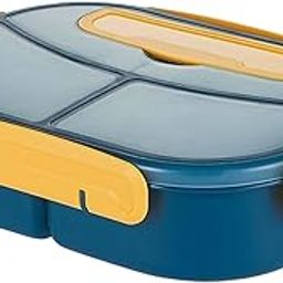 1800ml Bento Box Food Storage Case Multi Compartments for Picnic Camping 3 Slots Blue-image-78